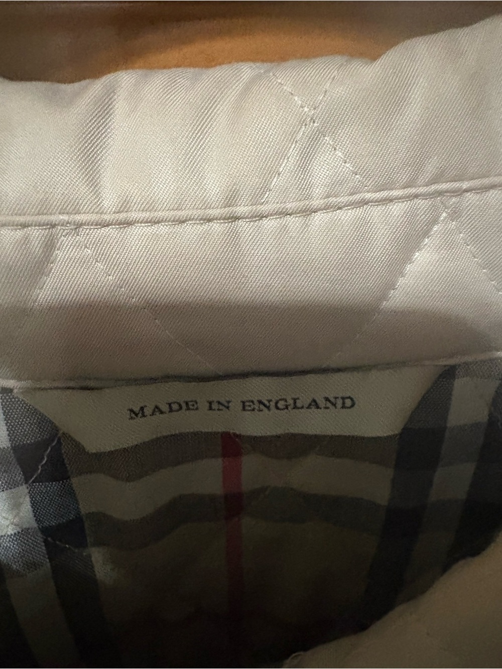 Burberry Cream Quilted Button-Up Puffer Coat - Picture 5 of 5